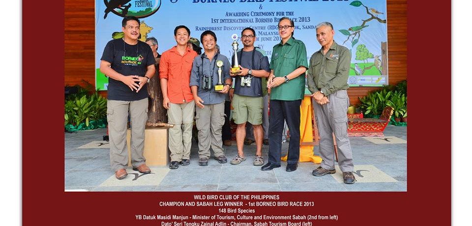 Winner 2013 Borneo Bird Race